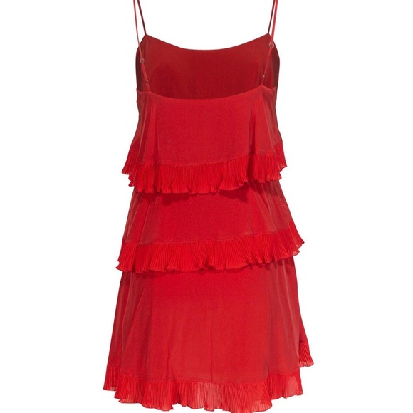 BCBG Max Azria red ruffle tiered tank dress!💃 - Picture 4 of 5